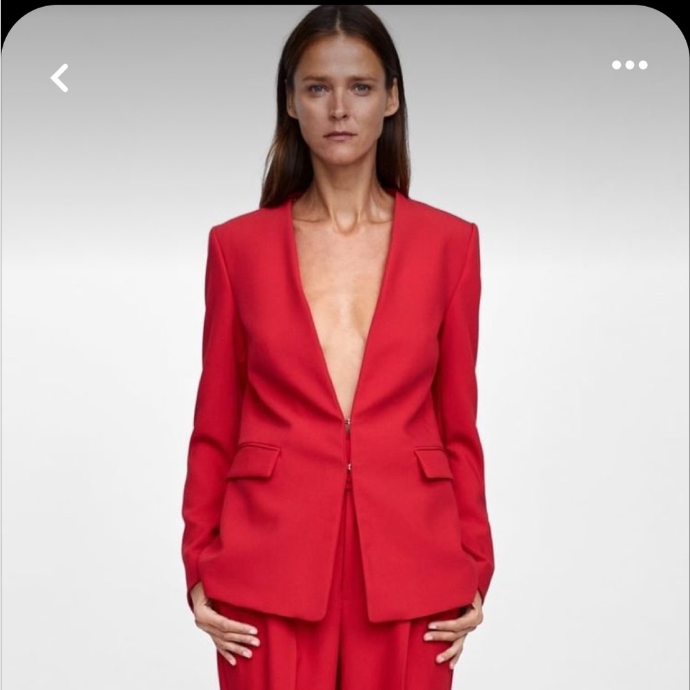 Zara red jacket worn once